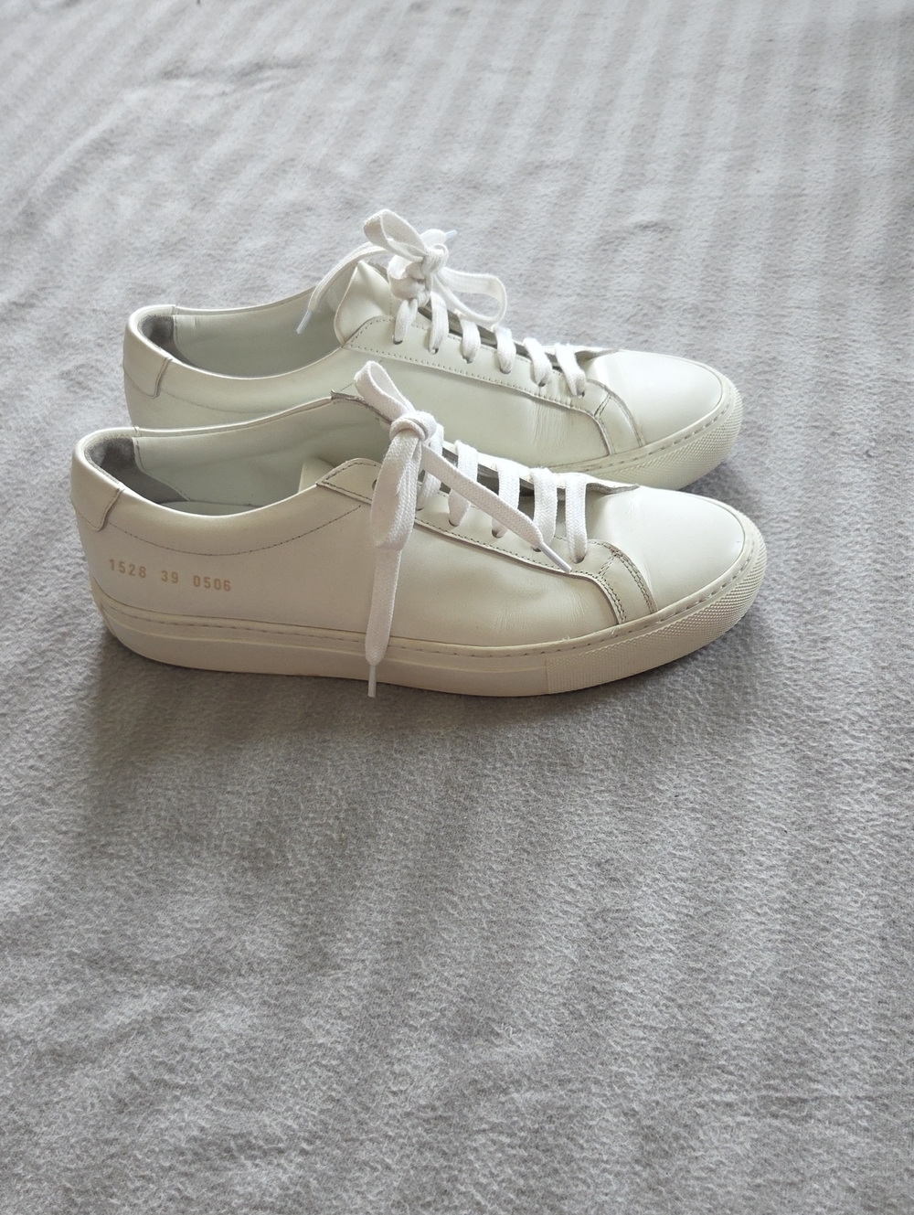 Common Projects White Leather Low-Top Sneakers